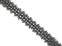 キラリ手芸部 No.2026_ブレード リボン_黒色(ブラック)幅2.2cm×3m巻き(手芸用)