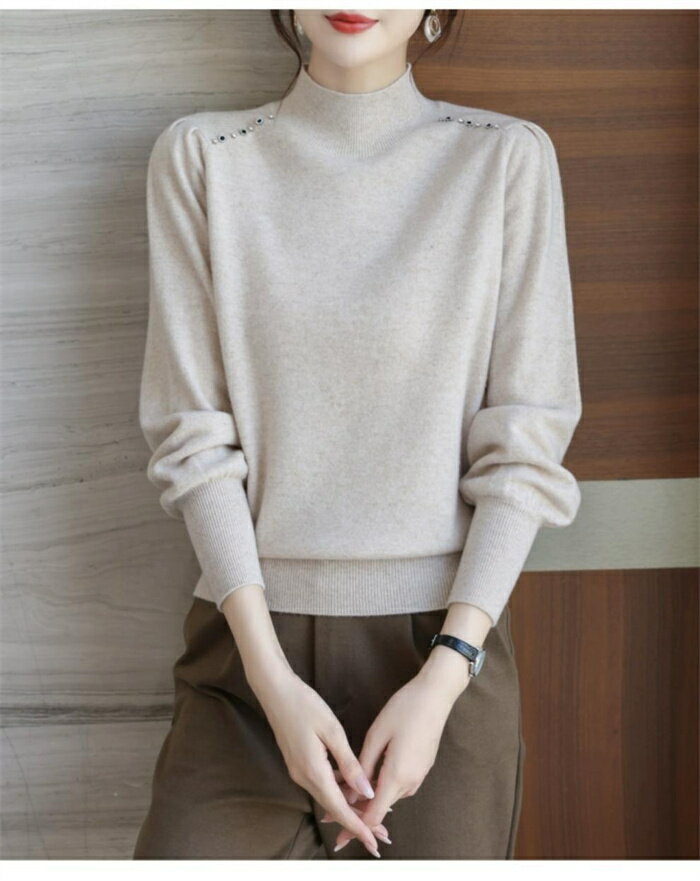 ニット カットソー ハイネック レディース 長袖 トップス ニットトップス セーター 秋 冬 インナー オフィス シンプル 無地 プルオーバーニット プルオーバー きれいめ 春ニット 着痩せ お洒落 通勤 秋 秋服 冬服 OL 韓国 20代 30代 40代 50代