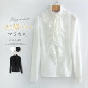 シャツ ブラウス レディース フォーマル トップス シャツブラウス 長袖 春 夏 前開き オフィス ハイネック 大人 オシャレ サテン 光沢 おしゃれ きれいめ...