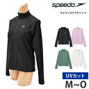送料無料 speedo スピード アクアシャツ レディース ラッシュガード UVカット 長袖 ハイネック ロングスリーブ 親指穴 体型カバー スイムウェア フィ...