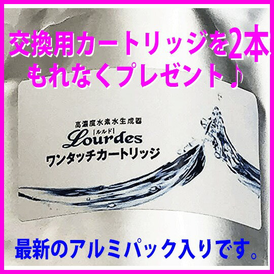 ☆カートリッジを合計4個でお届け！☆★水素水サーバー ルルドプレミアム（Lourdes）★最新型ルルド吸引セット（吸引機×1個＋カニューラ×2個）◎送料無料★日本正規代理店のビクトリージャパン正規品水素水 生成器 ルルド 2