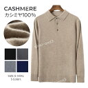 カシミヤ セーター メンズ カシミヤ100% ニット メンズニット メンズセーター カットソー プルオーバー 暖かさ 保温 柔らかい ポロシャツ POLO 大きいサイズ シンプル 冷房対策 長袖 職場 事務服 通勤 通学 秋冬 着心地よい 専門店 高品質