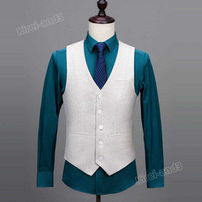 3点セット メンズスーツ 仕事スーツ ビジネススーツ ベスト付きスーツ 上下セット 普段用スーツ お洒落 パーティー セミフォーマル成人式 結婚式 二次会 入学式 卒業式 入園式 卒園式 お父さん 父親 スーツ ビジネス 3ピース シングル 高級感 ベージュ