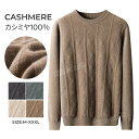 カシミヤ メンズ カシミヤセーター クルーネック メンズセーター ニット プルオーバー トップス カシミヤ100% 男性 学生 紳士 シンプル ビジネス 保温 ...
