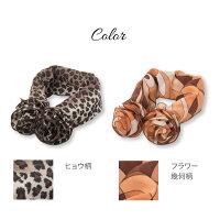 【ウールワンタッチ華やかスカーフ】スカーフ簡単ワンタッチスカーフ首もとおしゃれに簡単スカーフ