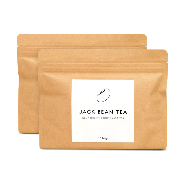 【白なた豆茶】ジャックビーンティー（1袋15包入×2袋)　花粉症 カラダ巡り茶 国産 JACK BEAN TEA むくみ ノンカフェイン お茶 ティーバッグ 植物茶国産 なたまめ茶 ナタ豆茶 ナタマメ茶 健康茶 花粉症 口臭 お茶 【送料無料】