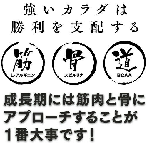 ＜ キンコツロード ＞ 2個ご購入で送料無料 さらに クーポンご利用で10%OFF 90粒 子供サプリ スピルリナ L-アルギニン BCAA 筋肉 タンパク質 カルシウム ビタミン ミネラル スポーツドリンク味 成長期 栄養補給 身長 成長 小学生 中学生