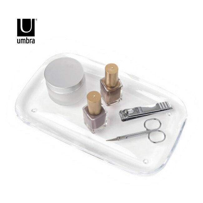 umbra アンブラ ドロップレット アメニティトレイ[アクリル トレイ 小物置き アクセサリートレー コス..