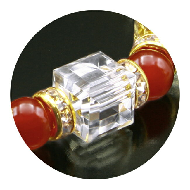 【特典あり】赤めのうミラクルパワー水晶ブレス[赤めのう 水晶 ブレスレット おしゃれ 赤メノウ パワーストーン 邪気祓い 浄化 願望成就 健康 長寿 健康祈願 お願い お守り アクセサリー 巾着付き 日本製] 1-2W