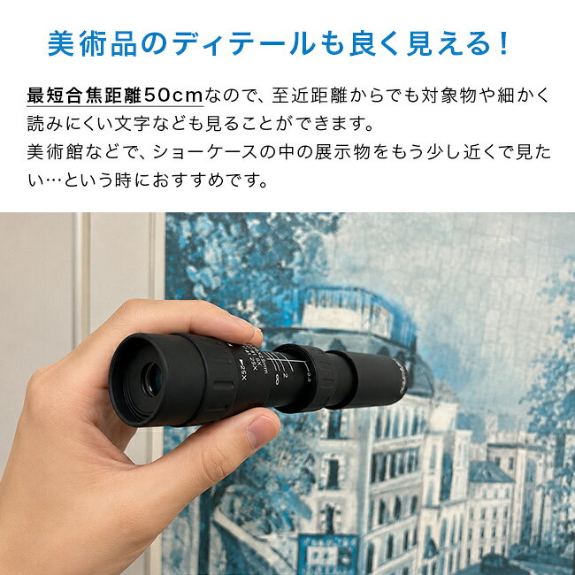 【特典あり】遠近両用25倍ズーム単眼鏡 SAFARI 8-25×25BK M057BK[単眼鏡 高倍率 25...