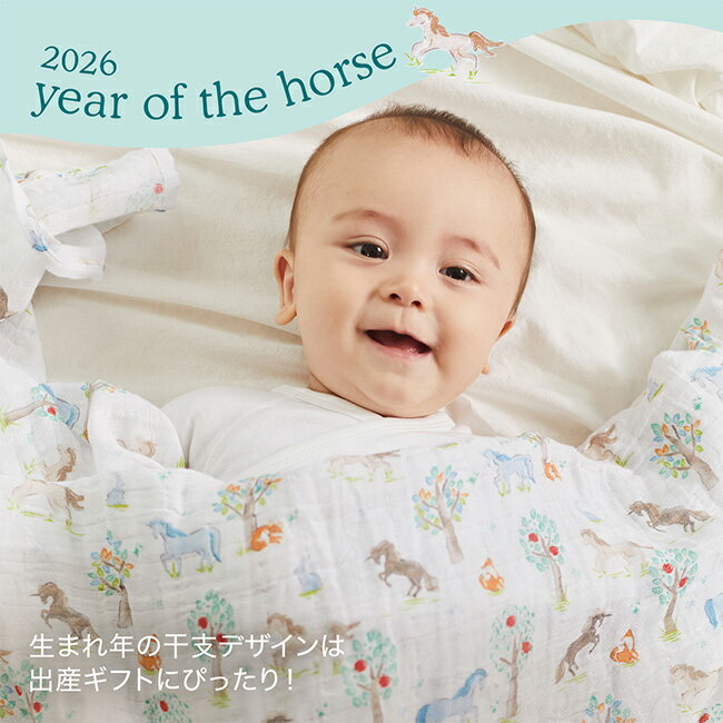 【特典あり】aden＋anais エイデンアンドアネイ おくるみスワドル イヤーオブザホ...