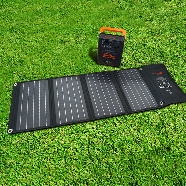 【レビュー特典あり】EVERBright エバーブライト 40W ソーラーパネル SSBSP-40W[ソーラー充電 ソーラーパネル ソーラー 蓄電器 蓄電池 太陽充電 ソーラーチャージャー ソーラーバッテリー 充電…