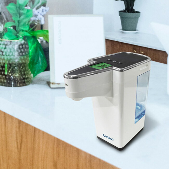 【レビュー特典あり】EXELUX エグゼラックス タッチレス 自動検温 消毒スプレー[自動 検温 手指消毒 ディスペンサー 非接触 赤外線センサー オートディス...