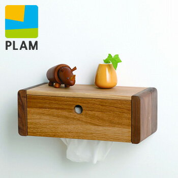 【レビュー特典あり】PLAM SANDO プラム サンドシリーズ 飾り棚 ティッシュケース PL1SND-0040000-OWOL[壁掛けのティッシュペーパーホルダーは小物なども置けてインテリアを楽しめる木製の雑貨]