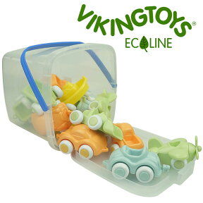 【レビュー特典あり】VIKINGTOYS バイキングトイズ エコライン チュビーズ バケツセット15個入 156521[車 車のおもちゃ ベビー 車のオモチャ 車のおもちゃ男の子 男の子 乗り物 おもちゃ 玩具 クリスマス 誕生日 1才 2才 3才 1歳 2歳 3歳]