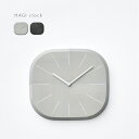 HAGI clock square Bevel 壁掛け時計 四角 略字[木製 壁掛時計 おしゃれ モダン シンプル 掛け時計 掛時計 アナログ時計 アナログ 文...