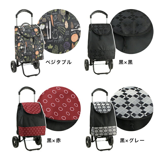 キレイスポットの【特典あり】VALENTINO VISCANI 保冷保温 ショッピングカート[買い物キャリー カート 2輪 買い物キャリーバッグ 買い物カート おしゃれ 大容量 折りたたみ 買物カート ショッピングキャリー 保冷カート 買い出し]｜アングル2