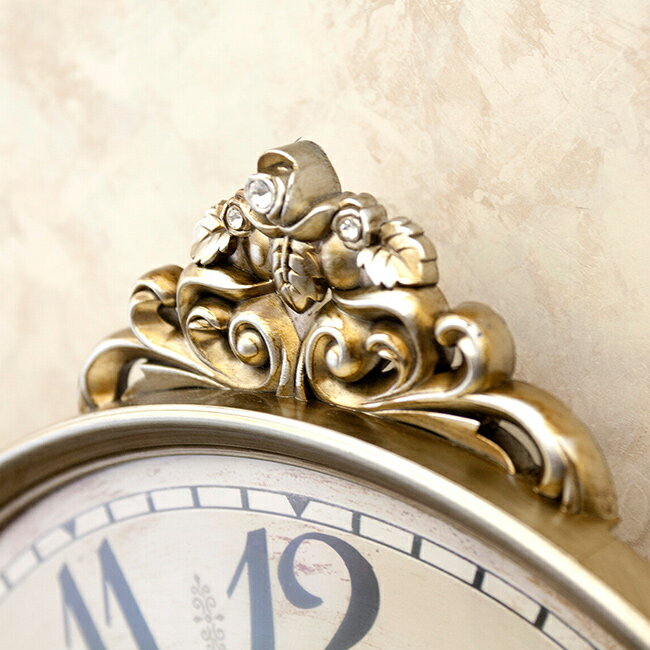 【レビュー特典あり】ビクトリアンパレス ペンデュラムクロック フィレンツェ[振り子時計 ヨーロッパ調 掛け時計 壁掛け時計 おしゃれ エレガント 壁掛時計 壁掛け 時計 アナログ インテリア リビング 寝室 連続秒針 無音 秒針] 1-2W [2]