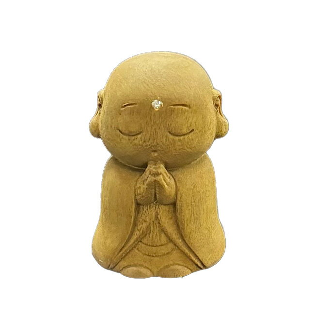 白檀 お守り地蔵様[お地蔵さん お守り 木製 携帯 木彫り 額 天然ダイヤモンド 彫刻 小さい 持ち運び 置物 ミニサイズ ミニ 木 地蔵 ご利益 スピリチュアル 縁起物 癒し グッズ 願い事 念仏 金運 財運] 1-2W
