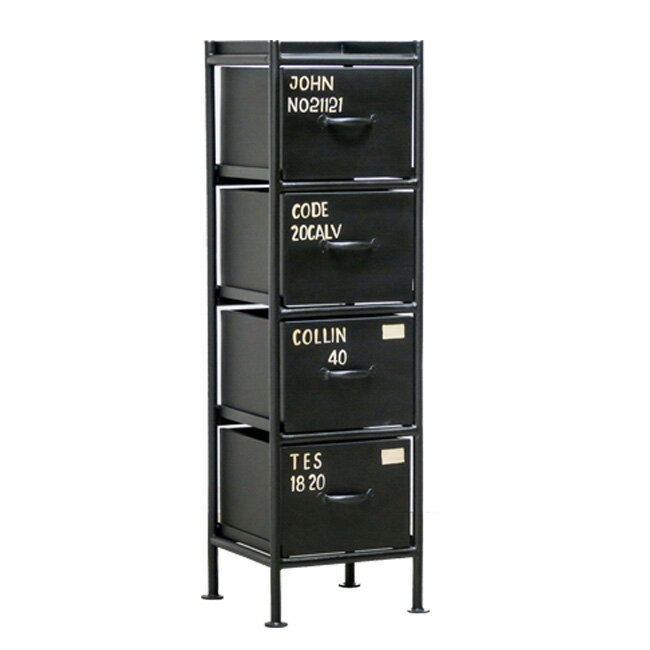 【レビュー特典あり】ienowa イエノワ 縦型4杯 引出スチールチェスト MSG 201200427[男前なインテリア..