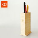【レビュー特典あり】KEI ケイ 京指物 包丁立て 木製のナイフスタンド キッチンを機能的にする包丁の収納 おしゃれな木製の包丁スタンド(包丁ケース) 衛生的な桐の包丁差し 耐火性のある包丁のスタンド 1-2W