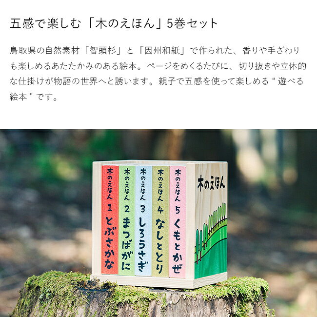 【特典あり】木のえほん 1〜5巻 木箱セット[絵本 セット 出産祝い 誕生日プレゼン...