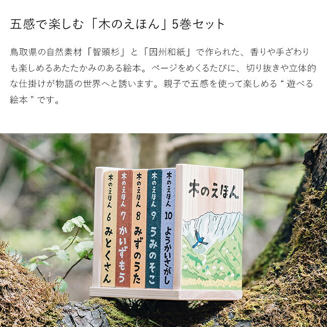 【特典あり】木のえほん 6〜10巻 木箱セット[絵本 セット 出産祝い 誕生日プレゼン...