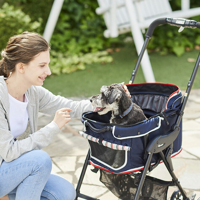 コムペット ミリミリライトα アルファ EG ロング[小型犬用 ペットカート 散歩 犬 ペット用品 おしゃれ ペット カート バギー 小型犬 ペットバギー]