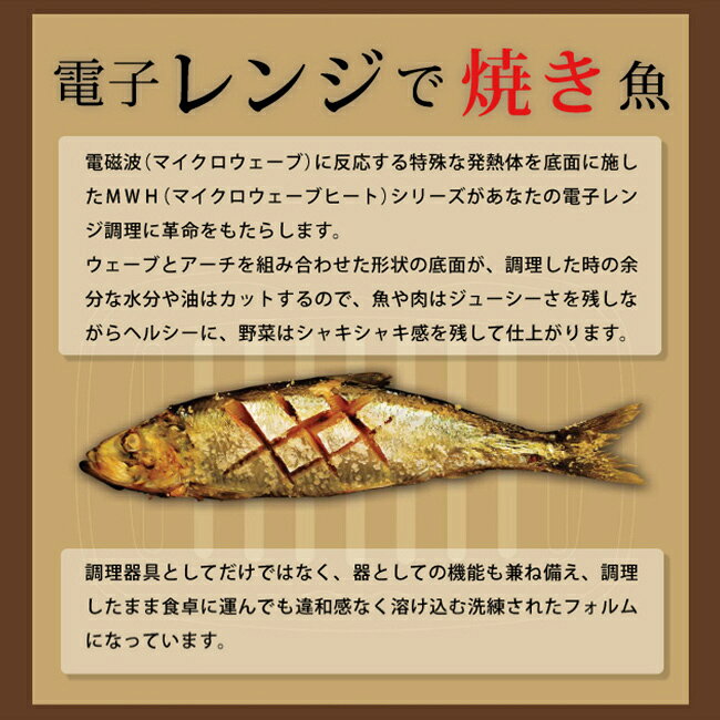 【特典あり】マイクロウェーブヒート プラス[電子レンジ 調理器 焼き魚 焼魚 焼ける レンジ調理器 電子レンジ調理器 電子レンジ用フライパン 電子レンジ用調理器具 魚焼き プレート 焼料理 蓋付き ふた付き レンジ調理 電子レンジ調理] 即納 kireispot-10072229 キレイスポット サンプル画像3