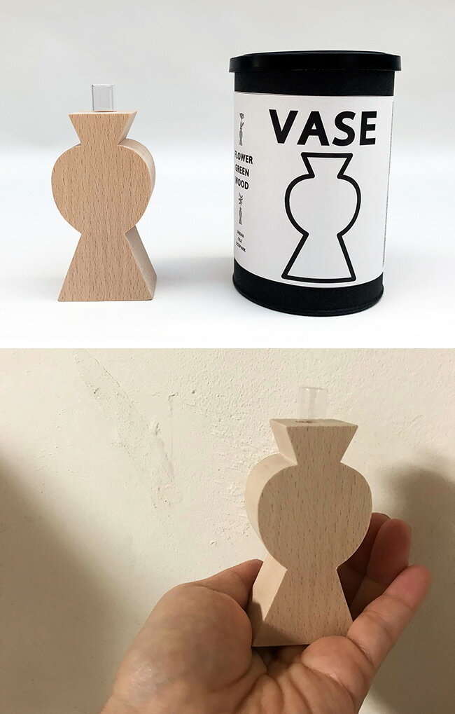 木製 一輪挿し VASE[花瓶 ベース 榊立て 木製 神棚 飾り 榊立 榊 さかき 神具 小 小さい 木 モダン おしゃれ かわいい インテリア 単品] 即納