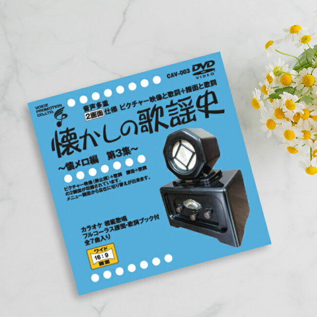 音声多重DVD 懐かしの歌謡史 懐メロ編 第3集[歌謡曲 カラオケ DVD 歌 練習 カラオケDVD 自宅 家庭 ドライブ 年末 新年会 忘年会 カラオケ大会 ...