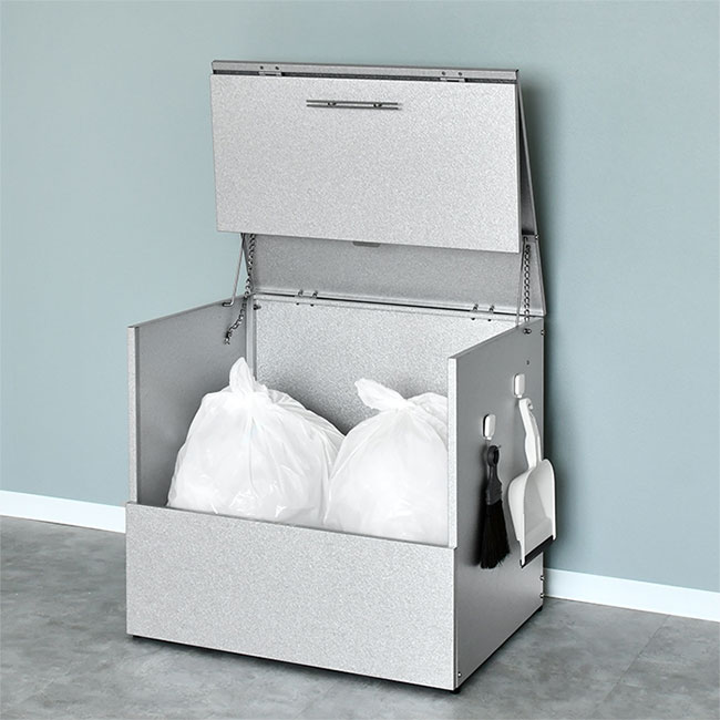 【特典あり】オールガルバ製ゴミ保管庫 180L 幅69奥行55cm[業務用 家庭用 屋外ゴミ箱 自宅 庭 ガーデニング ベランダ 業務 家庭 ゴミ箱 公共施設 共有 共同 アパート 学校 ゴミ収納 ストッカー 掃除道具入れ 用具入れ 棚 蓋 ふた付き 蓋付き] メーカー直送