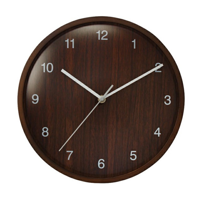 Landex ランデックス MOKUZOプレーン[掛け時計 アナログ 時計 掛時計 アナログ時計 壁掛け時計 連続秒針 静か スイープ秒針 カチカチ音 コチコチ音がしない 秒針 寝室 ベッドルーム]