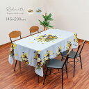 Redoute ルドゥーテ テーブルクロス パンジー 6人掛用 145×230cm[テーブル クロス ダイニング キッチン おしゃれ 可愛い かわいい 花柄 フ...