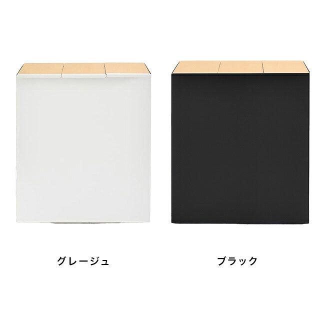 【特典あり】rootis bokula Acrylic bokula kakusu + ダストボックス 3分別 UD37[ゴミ箱 ふた付き 分別 キッチン ゴミ 袋 そのまま おしゃれ ダストボックス 3分別 キャスター] [2]