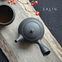 SALIU 凌 Ryo 急須[290ml サリュ 和 ティーポット おしゃれ 和モダン 小さい 小さめ ポット ブラック 黒 一人用 〜 二人用 1〜2人用 緑...