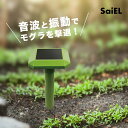 【レビュー特典あり】ソーラー充電式 モグラ撃退器[モグラ 音波 振動 撃退器 モグラよけ もぐら 撃退 庭 畑 畝道 河川敷 校庭 ガーデニング 農作業 農業 ...