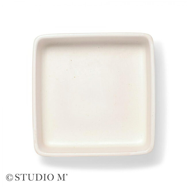 キレイスポットの【特典あり】studio m’ スタジオエム 白雪 お重 身[陶器 正方形 角型 器 食器 和食 盛り付け皿 盛り付け お皿 深皿 おせち料理 日本料理 和モダン おしゃれ オシャレ 白 ホワイト 重箱 蓋なし フタなし] 即納｜アングル3