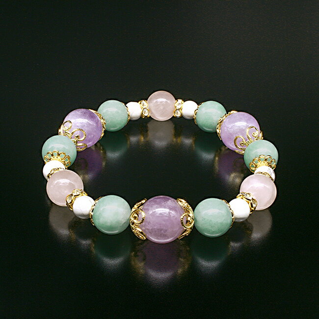 【特典あり】お守りブレスレット[パワーストーン ブレスレット パワーストーンブレスレット お守り 天然石 石 オシャレ かわいい 可愛い レディース 女性 スピリチュアル グッズ 天然石ブレス アクセサリー] 1-2W