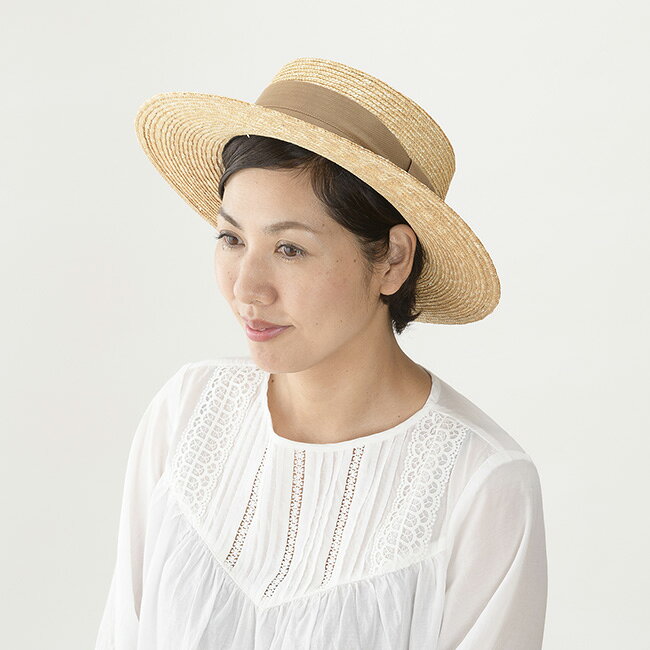 【特典あり】田中帽子 Alma アルマ ポークパイ型つば広カンカン帽 UK-H074[帽子 麦...