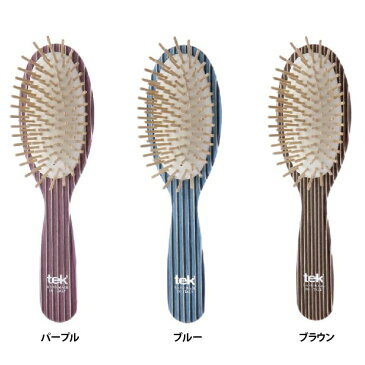 tek テックブラシ カレイドオーバルグランデ[木製ピンで人気のヘアーブラシ(ヘアブラシ) 髪の毛のブラッシングにおすすめなイタリア製のブランドくし 頭皮や髪に優しいブラシ]