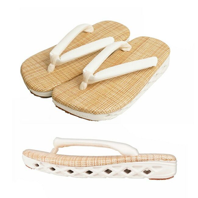 YAMATO KOBO cross パナマメッシュ生成天板 白花緒 白ソール PANAMA[雪駄 スニーカー メンズ お（3枚目）