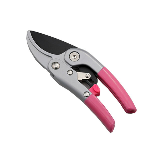 4段ラチェット式 スムーズ剪定ハサミ SV-6773 h1026[剪定 はさみ ハサミ 鋏 枝切り 枝 植木 道具 ガーデニング 農作業 アイテム グッズ シンプル 農具 作業 簡単 コンパクト 軽量 軽い 園芸 男性 女性 ストッパー付き 小型]