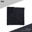 ブラック【RAIN BUSTER】30cm×30cm クロス タオル 洗車 拭き上げ 多目的 業務用 プロ仕様 傷予防 タグなし エッジレス 耳なし 掃除 雑巾 ウエス 窓ふき 薄手 速乾