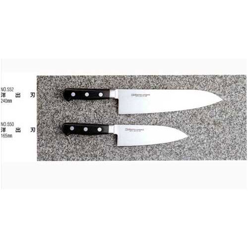 ミソノ MISONO モリブデン鋼 洋出刃 ツバ付 165mm包丁 NO.550 日本製 国産 misono MISONO 洋出刃165mm ..