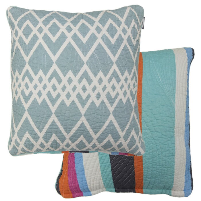 クッションカバー 洗える 綿 キルトクッションカバー Graynet・グレイネット 45×45cm(中材別売り)両面キルト 北欧 モダン クッションカバー ※クッション は別売りです。 人気 おしゃれ MintCake 誕生日 プレゼント 実用的 [3]