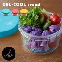 【クーポン配布中】送料無料 ランチボックス お弁当箱 GEL-COOL round ジェルクール ラウンド サラダ 女子 MOCOMICHI HAYAMI 速水もこみち おしゃれ 保冷剤一体型 保冷 水切り スノコ デザート おかず 容器 あす楽 母の日 プレゼント 実用的