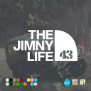 ジムニー ステッカー 車 おしゃれ THE JIMNY LIFE 43 jimny jb43 アウトドア OUTDOOR カッティングステッカー 切文字 防水 シール じむにー カーステッカー カスタム パーツ カー用品 スズキ suzuki 鈴木 文字だけ残る きりもじいちば