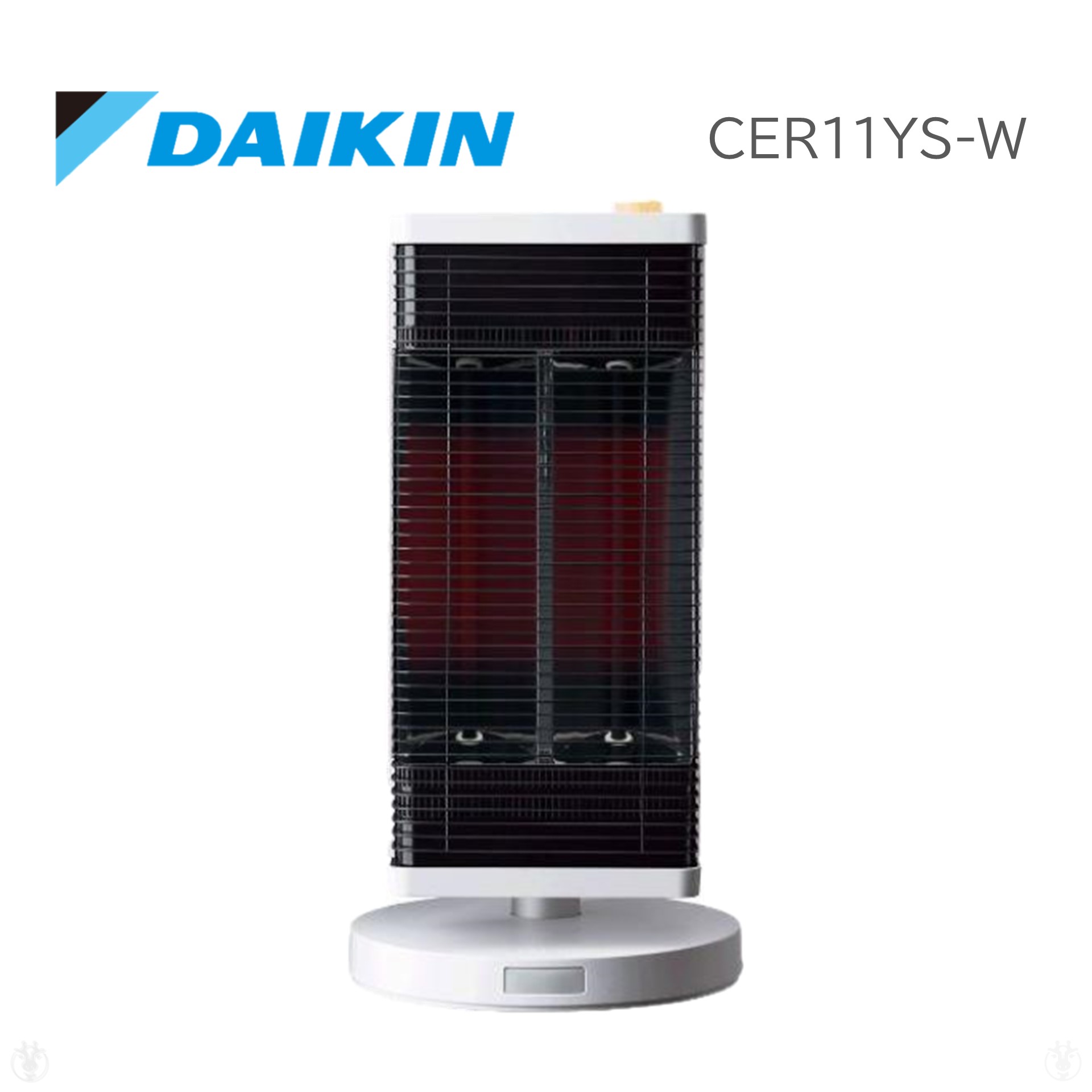 (在庫あり) DAIKIN ダイキン CER11YS -W 遠赤外線暖 房機 セラムヒート マットホワイト 2022年モデル 人感センサー マイコン制御 速暖 首振 タイマー チャイルドロック 転倒時OFF　※ 九州・北海道・沖縄・離島は配送エリア対象外です。