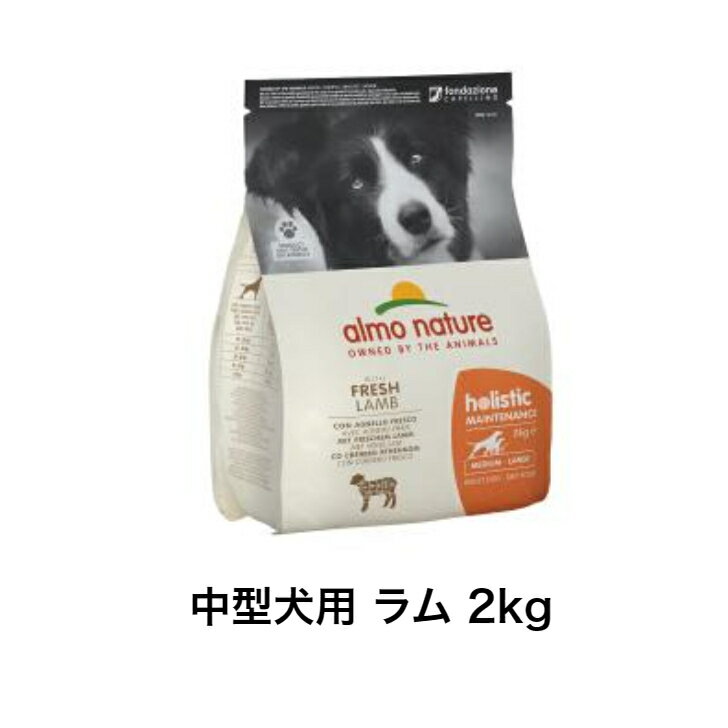 アルモネイチャー 中型犬用 ラム 2kg　ドッグフード　犬　ドライフード